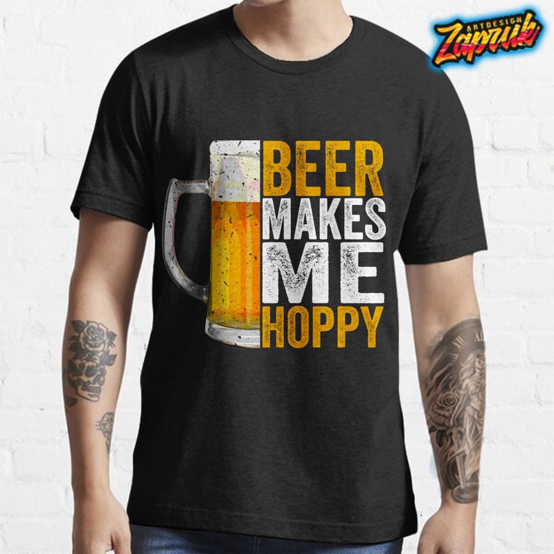 Free Beer makes me hoppy tshirt design