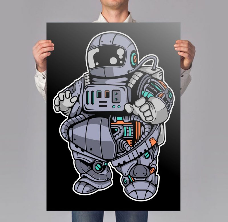 50 Astronaut Cartoon Designs Bundle #3