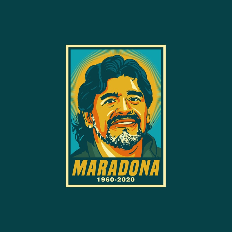 Free Rip maradona t shirt design online