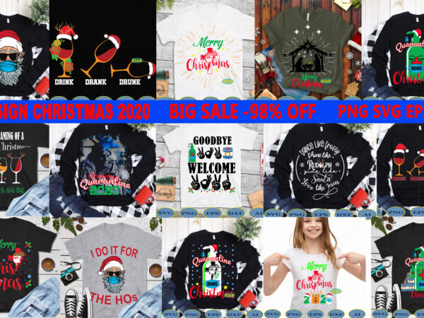 Download 15 Design Bundle Christmas Quarantine 2020 Svg Holiday Vector Bundle Christmas T Shirt Design Buy T Shirt Designs