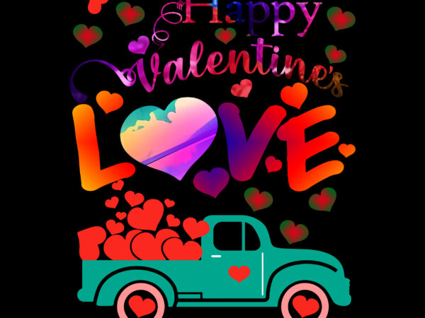 Truck love valentines t-shirt design png, truck love design t shirt, truck love png, valentines, heart love, happy valentines day