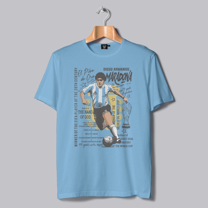 ADIOS MARADONA T-SHIRT DESIGNS BUNDLE