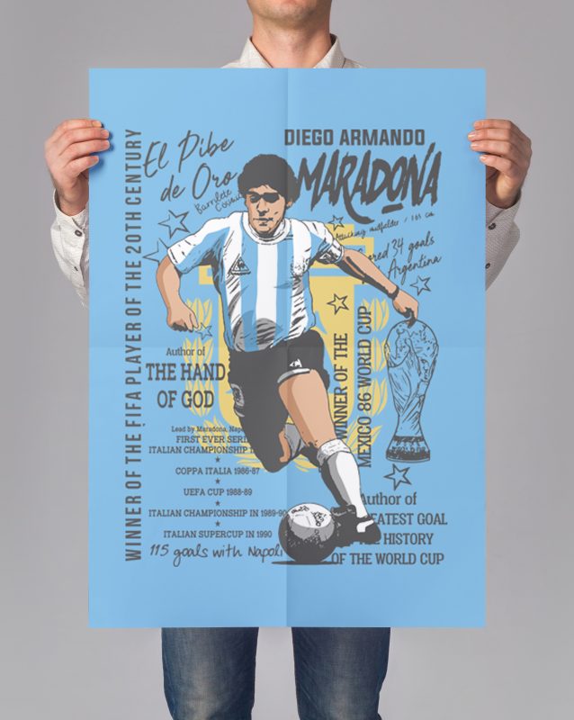 ADIOS MARADONA T-SHIRT DESIGNS BUNDLE