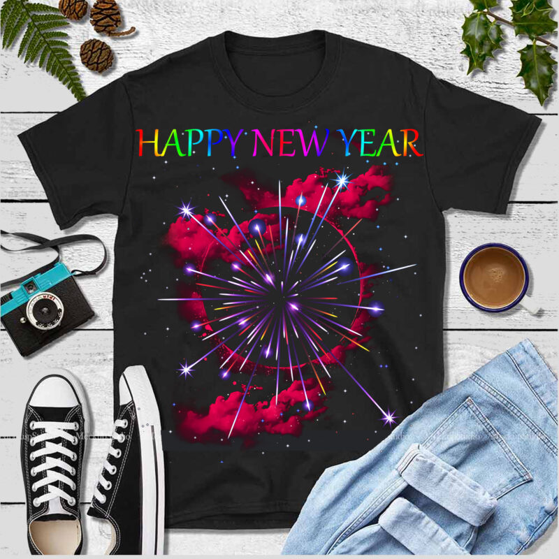 New Year fireworks PNG, New Years Eve Png, Holiday T Shirt Png, New Year vector, Happy New Year 2021 Png, Fireworks Png, Happy New Year vector, New Year, Firework