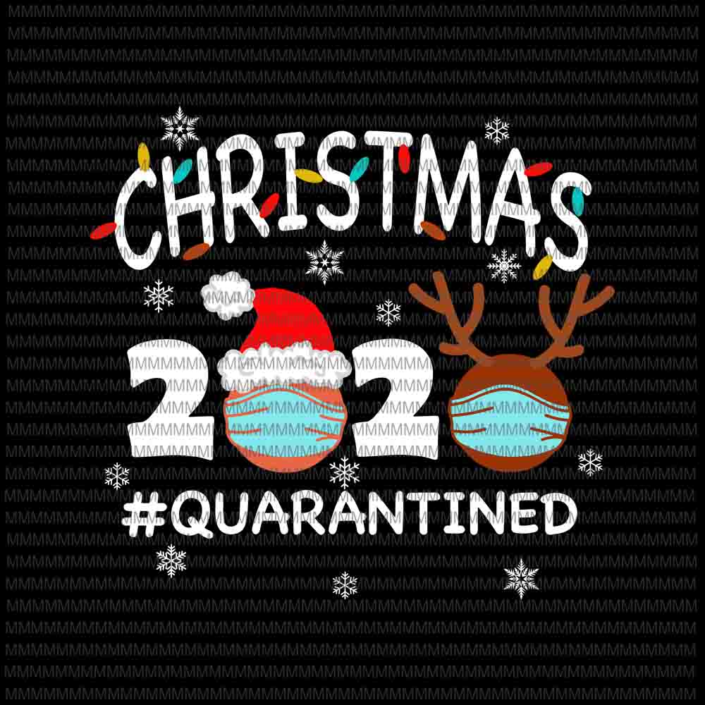 Free Christmas quarantine 2020 svg, funny christmas lights svg, christmas face mask svg, quarantine christmas 2020 svg t shirt vector file