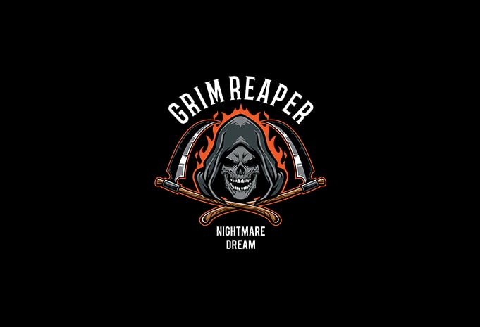 Free Grim reaper vector t-shity design