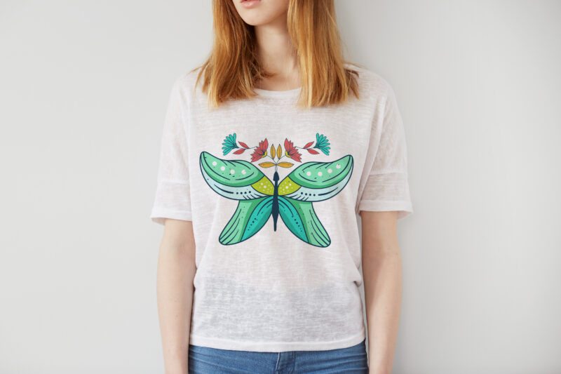 Beautiful Butterfly design t shirt for sale