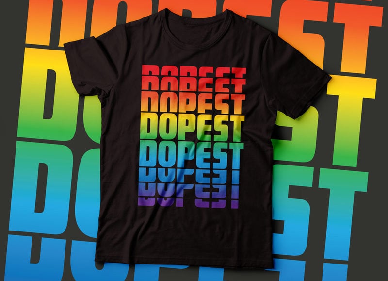 dopest colour tshirt design | repetitive vector file commercial USE ...