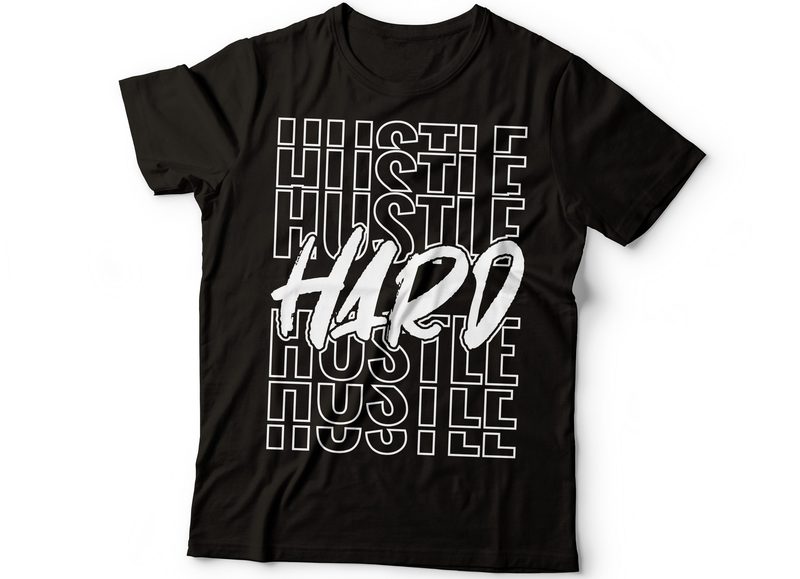 hustle t shirt design