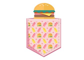 Pocket Burger Design SVG-EPS-AI-PNG-JPG