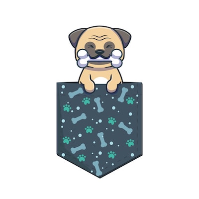 Pocket dog design-svg-ai-eps-png-jpg