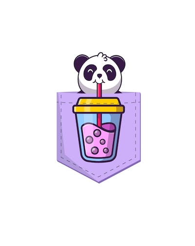 Free Panda pocket design animal pocket – svg – ai – eps – png – jpg