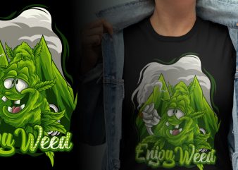 enjoy weed marijuana vector clipart