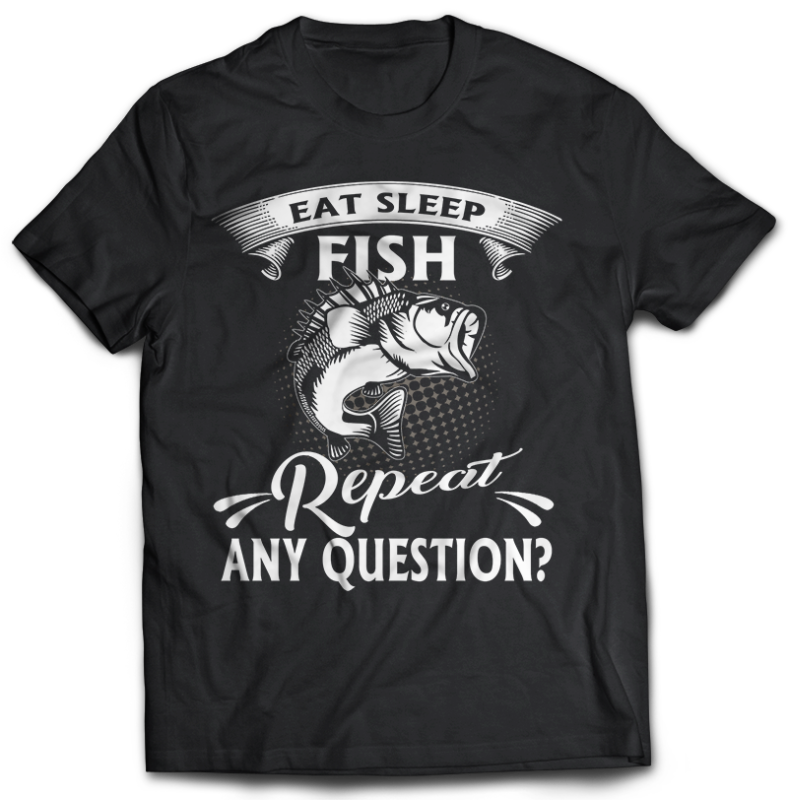 117 Fishing FISH Bundle tshirt design completed with psd file editable text and layer