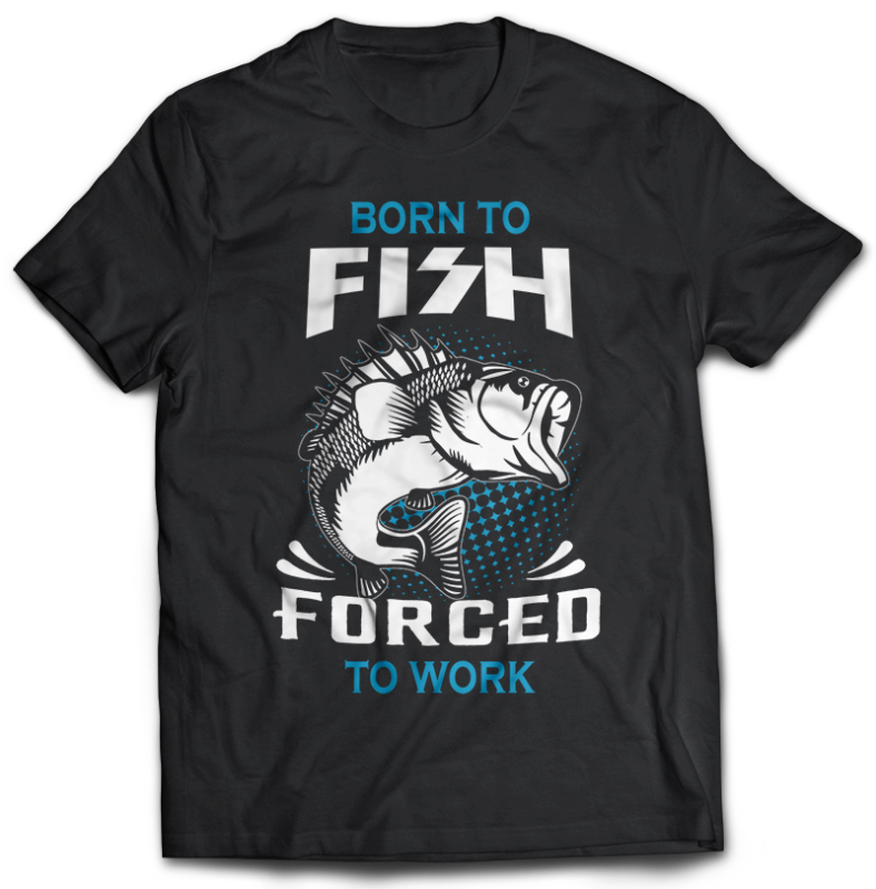 54 Fishing Bundle Tshirt Design Completed with PSD File Editable Text And Layer UPDATE