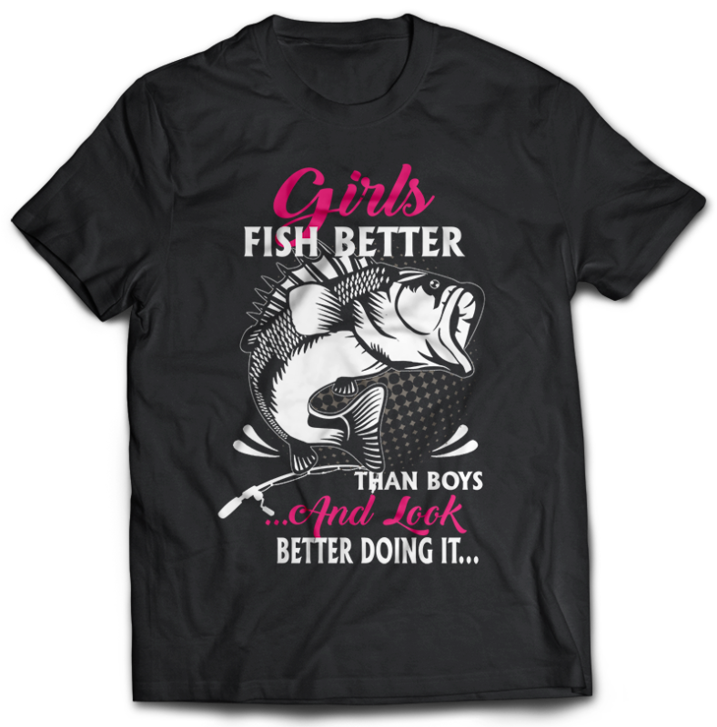 117 Fishing FISH Bundle tshirt design completed with psd file editable text and layer