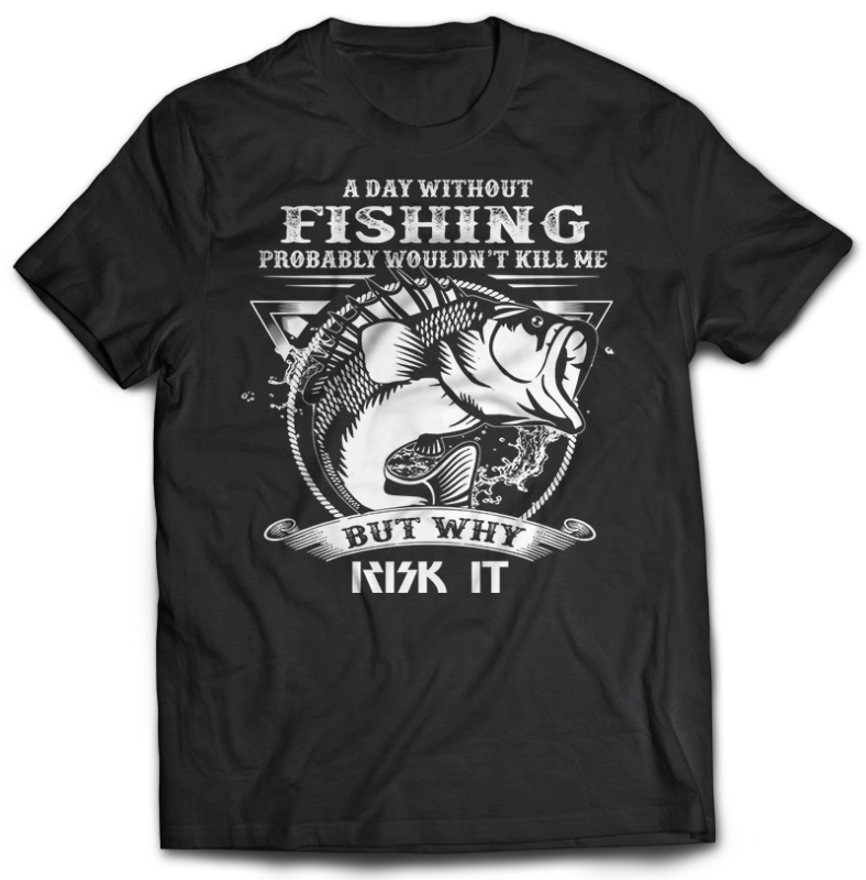 54 Fishing Bundle Tshirt Design Completed with PSD File Editable Text And Layer UPDATE