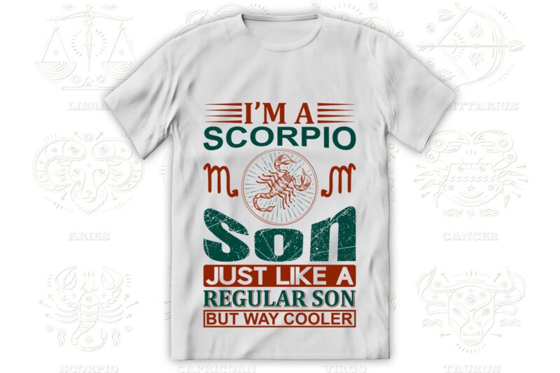 I'm a Zodiac Son 12 Quotes T-shirt, Svg Designs Bundle, Aquarius sign,Pisces sign,Aries sign,Taurus sign,Gemini sign,Cancer sign,Leo sign,Virgo sign,Libra sign,Scorpio sign,Sagittarius sign,Capricorn sign Designs Bundle