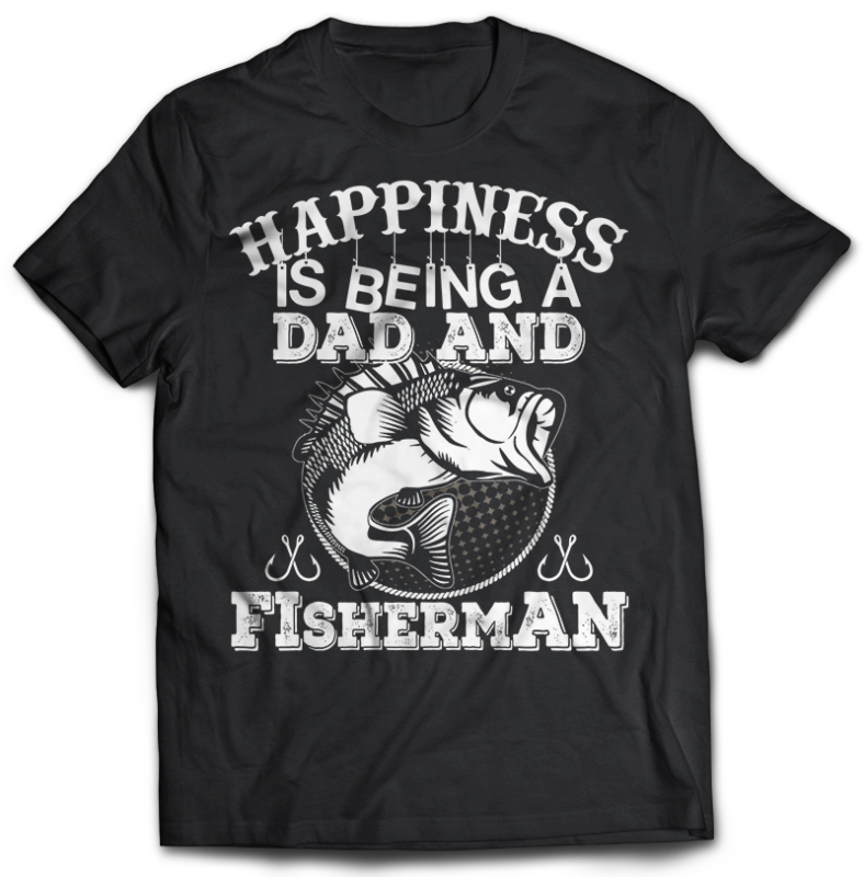 117 Fishing FISH Bundle tshirt design completed with psd file editable text and layer