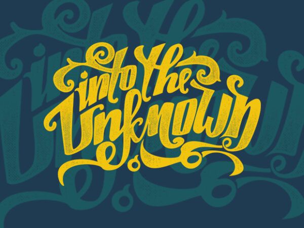 Into the unknown t shirt design for sale