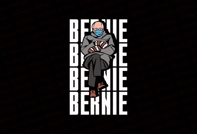 Bernie sanders mittens T-Shirt Design