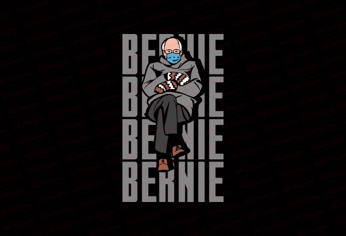 Bernie sanders mittens T-Shirt Design