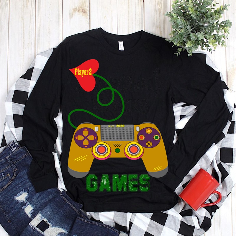 Free Games player 2 valentine t shirt design, valentine, games svg, games controller 2021 t shirt template vector, games controller svg, game logo, game svg, games vector, gaming svg