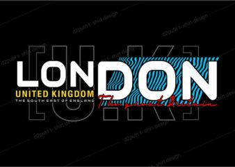 t shirt design graphic, vector, illustration london england lettering typography