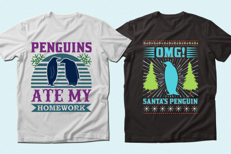 Trendy 71 Penguin quotes t-shirt designs bundle — 98% off