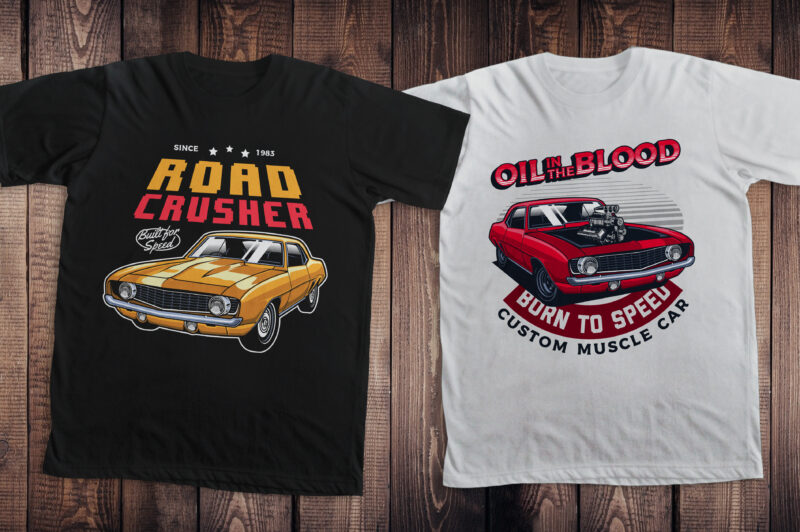 Classic Car T-shirt Collection Volume 2