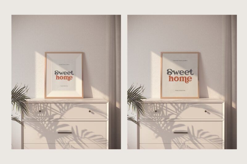 Sweet home, elegant font