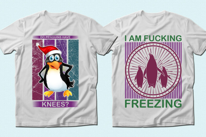 Trendy 71 Penguin quotes t-shirt designs bundle — 98% off