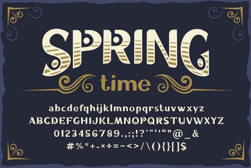 Vintage fonts bundle + all bonus