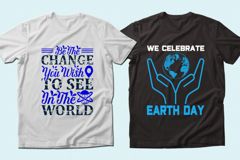 Trendy 20 Earth Day quotes T-shirt Designs Bundle — 98% Off