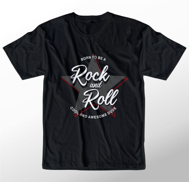 music t shirt design graphic, vector, illustrationborn to be rock and ...