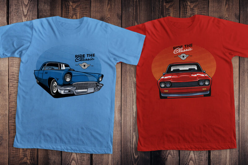 Classic Car T-shirt Collection Volume 2