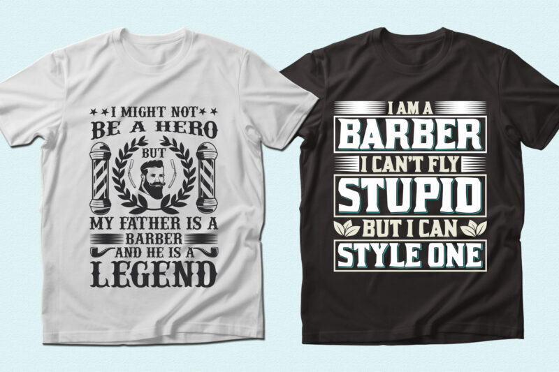 Trendy 20 Barber quotes T-shirt Designs Bundle — 98% Off