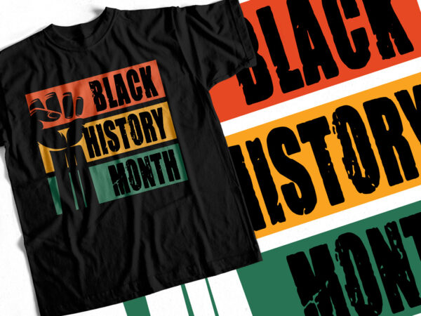 Black history month t-shirt design