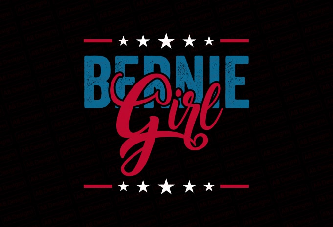 Bernie girl T-Shirt Design