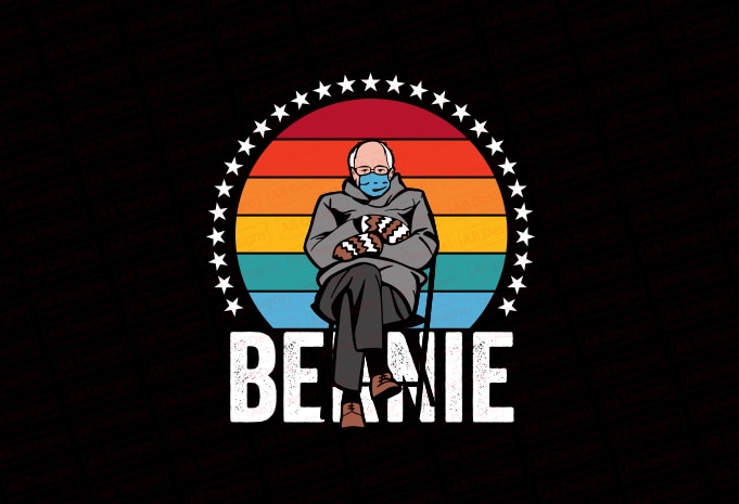 Bernie sanders mittens T-Shirt Design