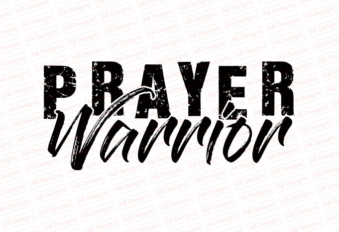 Prayer warrior T-Shirt Design