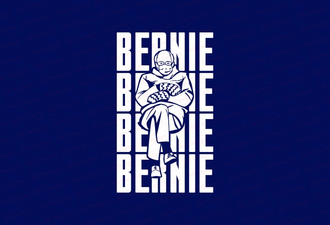 Bernie sanders mittens T-Shirt Design