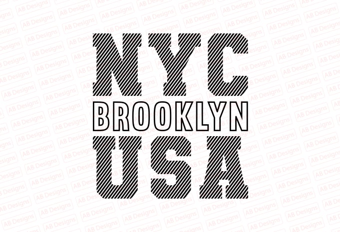 NYC Brooklyn USA T-Shirt Design