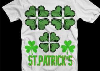 Happy St.Patrick’s Day, St.patrick, Funny patricks day, Clover, Four leaf clover graphic t shirt