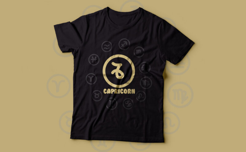 Pack of Zodiac signs colorful t shirts designs ready to print - Buy t ...