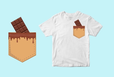 Chocolate pocket , choco, chocolat svg , eps, ai, png t shirt design