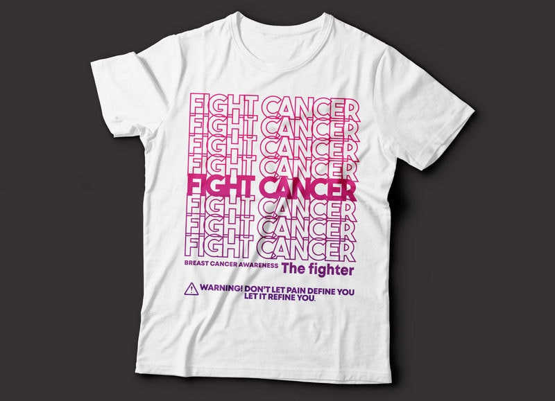 Fight Breast Cancer Awareness Graphic T-Shirt - Al | by Tees2urdoor