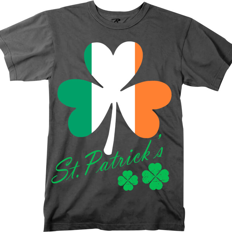 Clover irish flag tshirt design, Patricks day, Patrick, Irish - Buy t ...