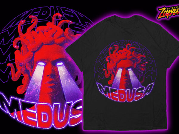 Medusa trendy modern streetwear tshirt design