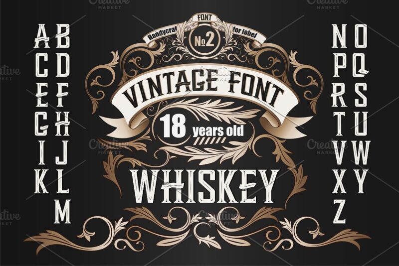 Vintage fonts bundle + all bonus